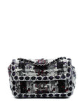 Pre-OwnedCHANEL Pre-Owned2019 Mini Rectangular Quilted Tweed Single Flap crossbody bag