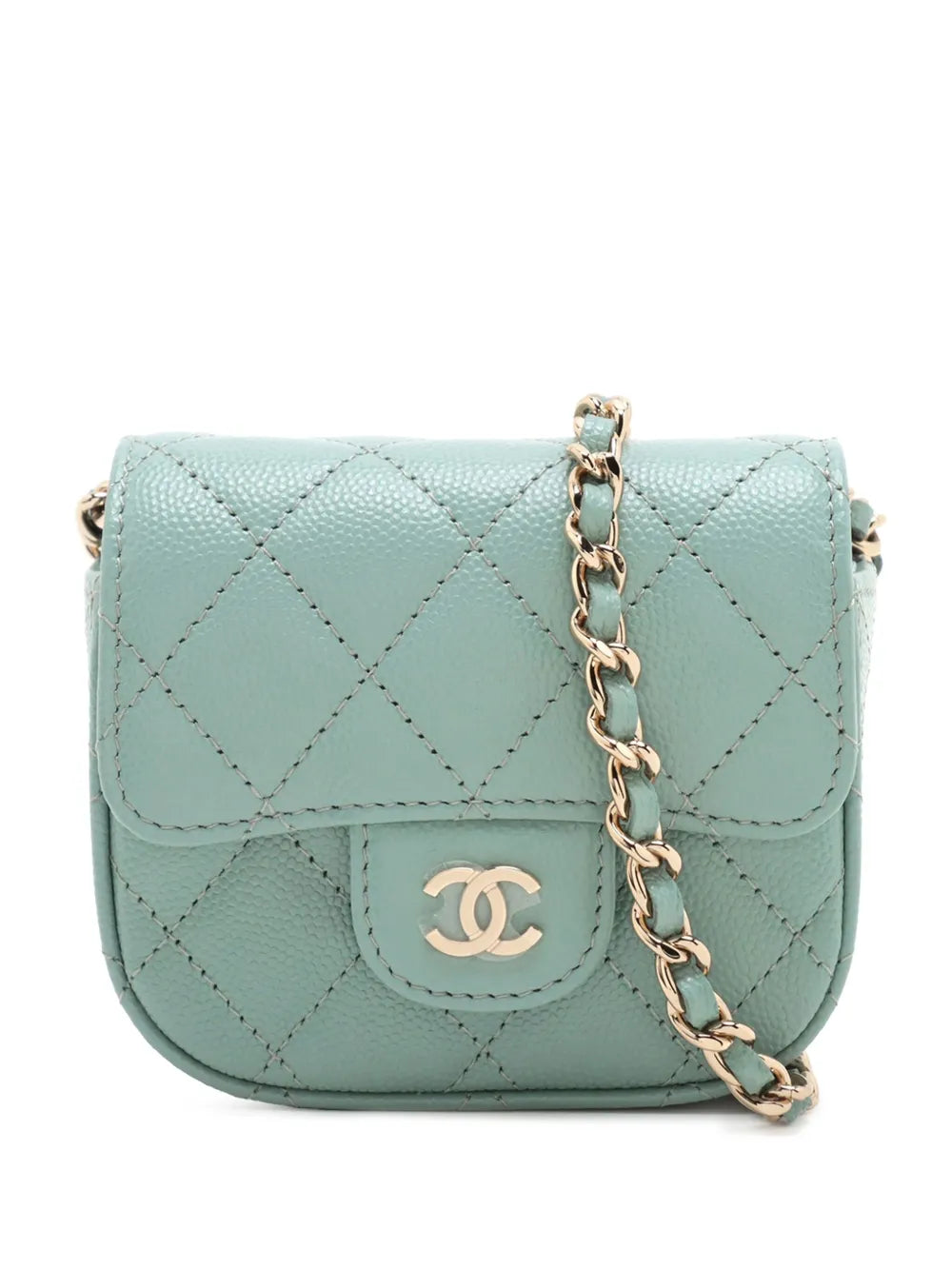 Pre-OwnedCHANEL Pre-Owned2021 Mini Classic Caviar Clutch With Chain crossbody bag