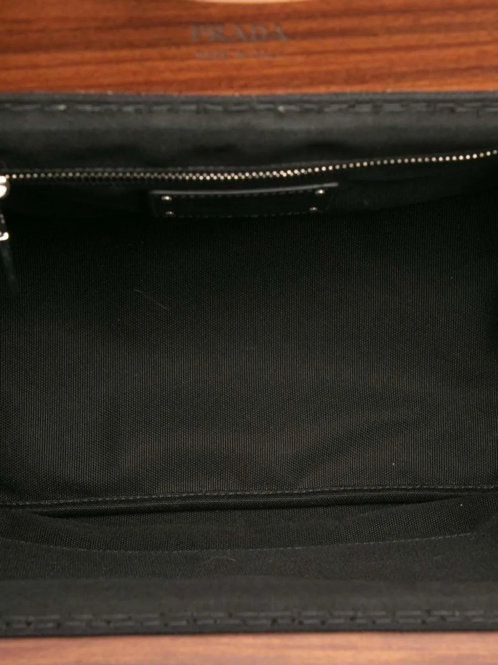Pre-OwnedPrada Pre-Owned2013-2025 Canvas Wood Handle Canapa Logo satchel