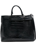 Icebergcrocodile-effect tote bag