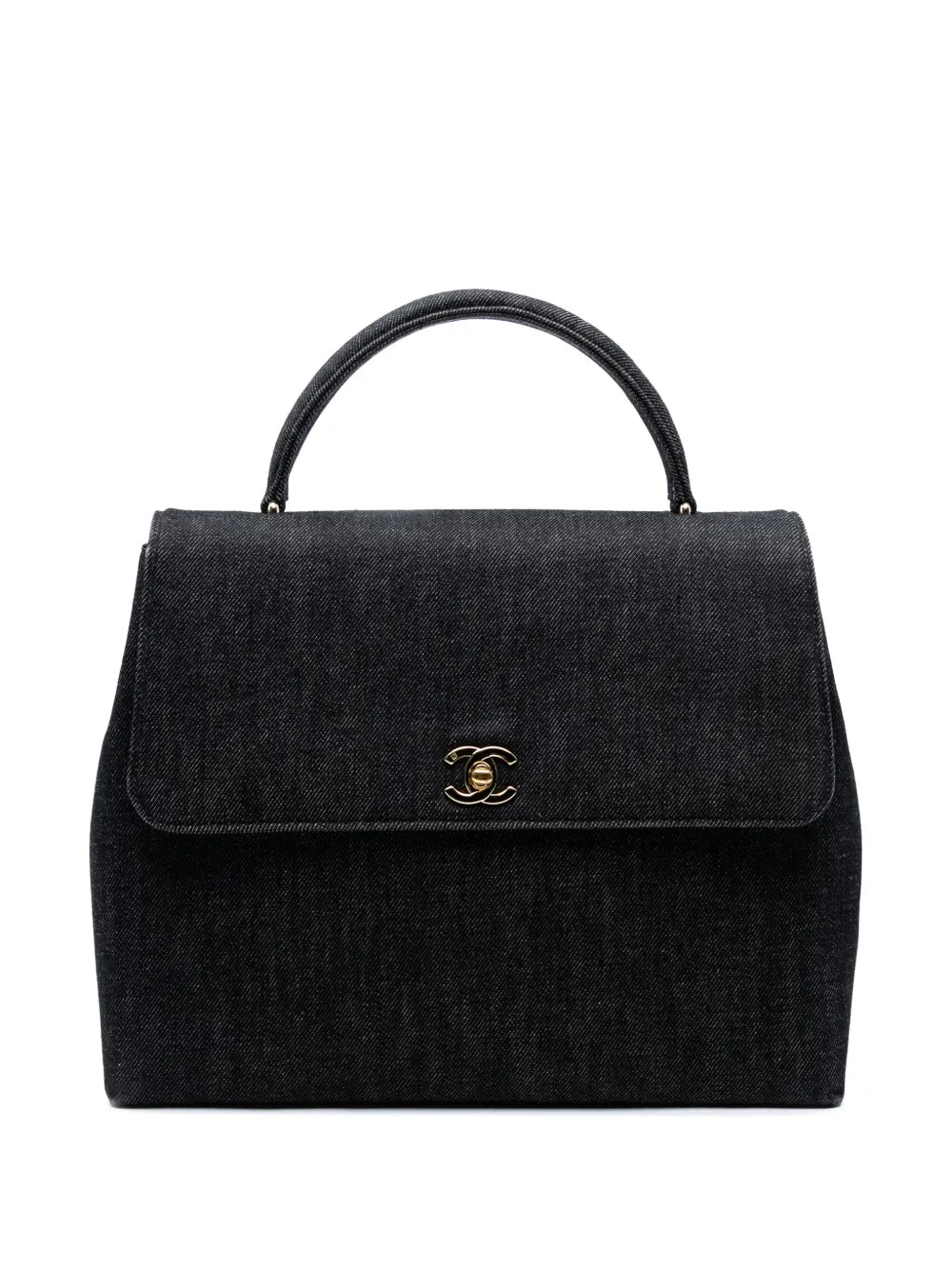 Pre-OwnedCHANEL Pre-Owned1997-1999 CC Denim Kelly Top Handle Bag handbag