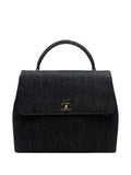 Pre-OwnedCHANEL Pre-Owned1997-1999 CC Denim Kelly Top Handle Bag handbag