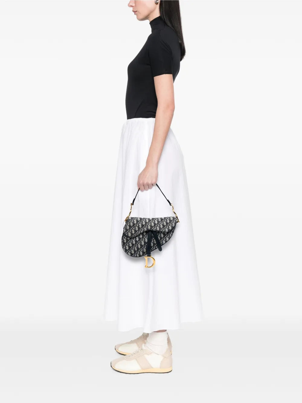 Pre-OwnedChristian Dior Pre-Owned2019 Oblique Canvas Saddle Bag shoulder bag