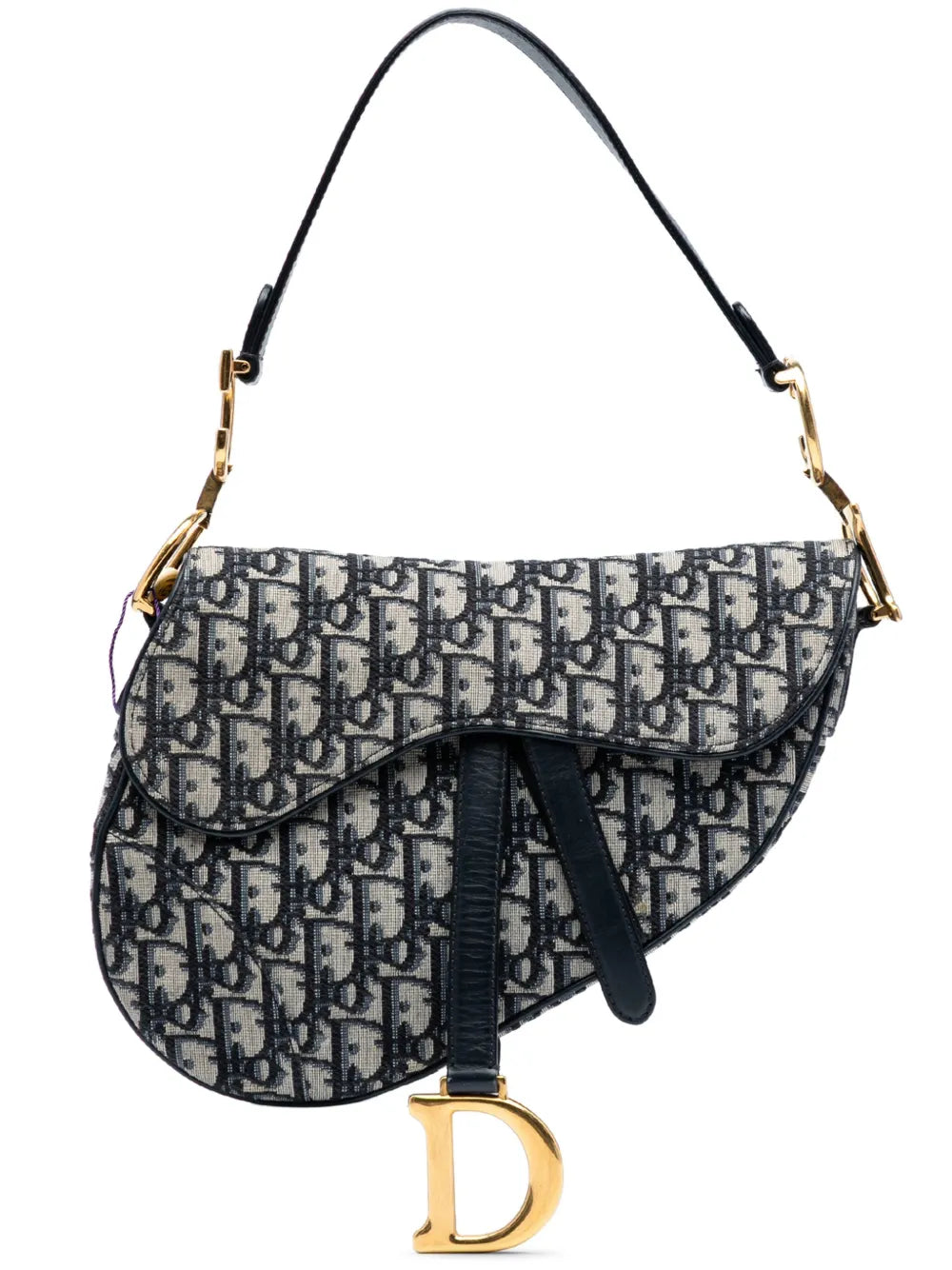 Pre-OwnedChristian Dior Pre-Owned2019 Oblique Canvas Saddle Bag shoulder bag