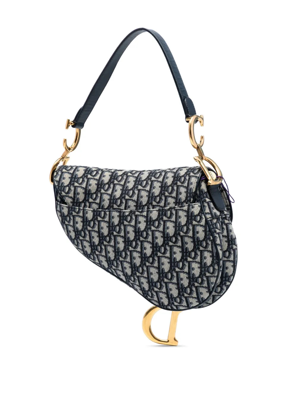 Pre-OwnedChristian Dior Pre-Owned2019 Oblique Canvas Saddle Bag shoulder bag