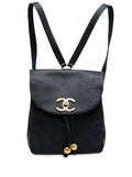 Pre-OwnedCHANEL Pre-Owned1994-1996 CC Caviar Turn Lock backpack