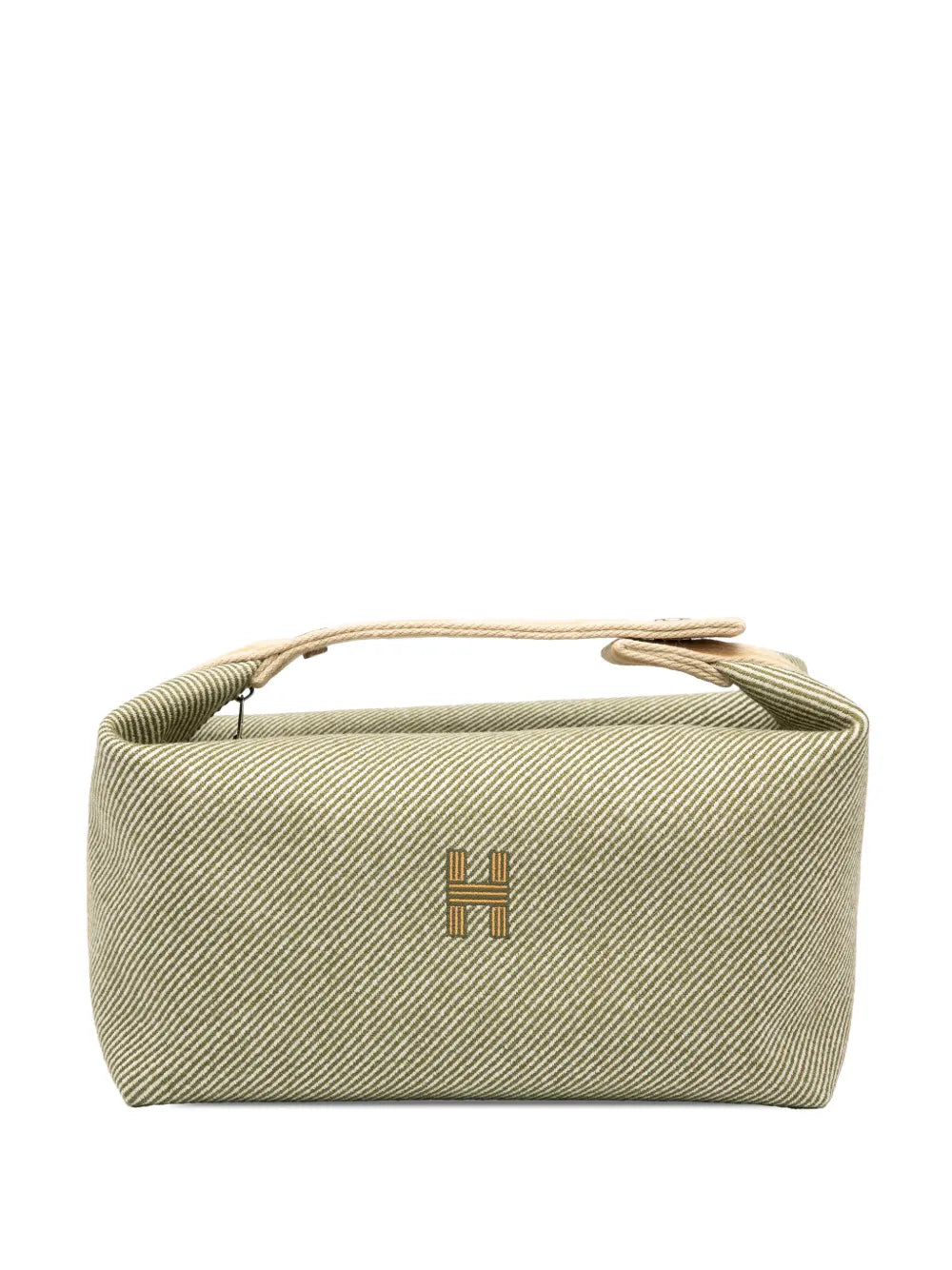 Pre-OwnedHermre-Owned2020-2025 Large Wool Bride A Brac H Natte Case vanity bag