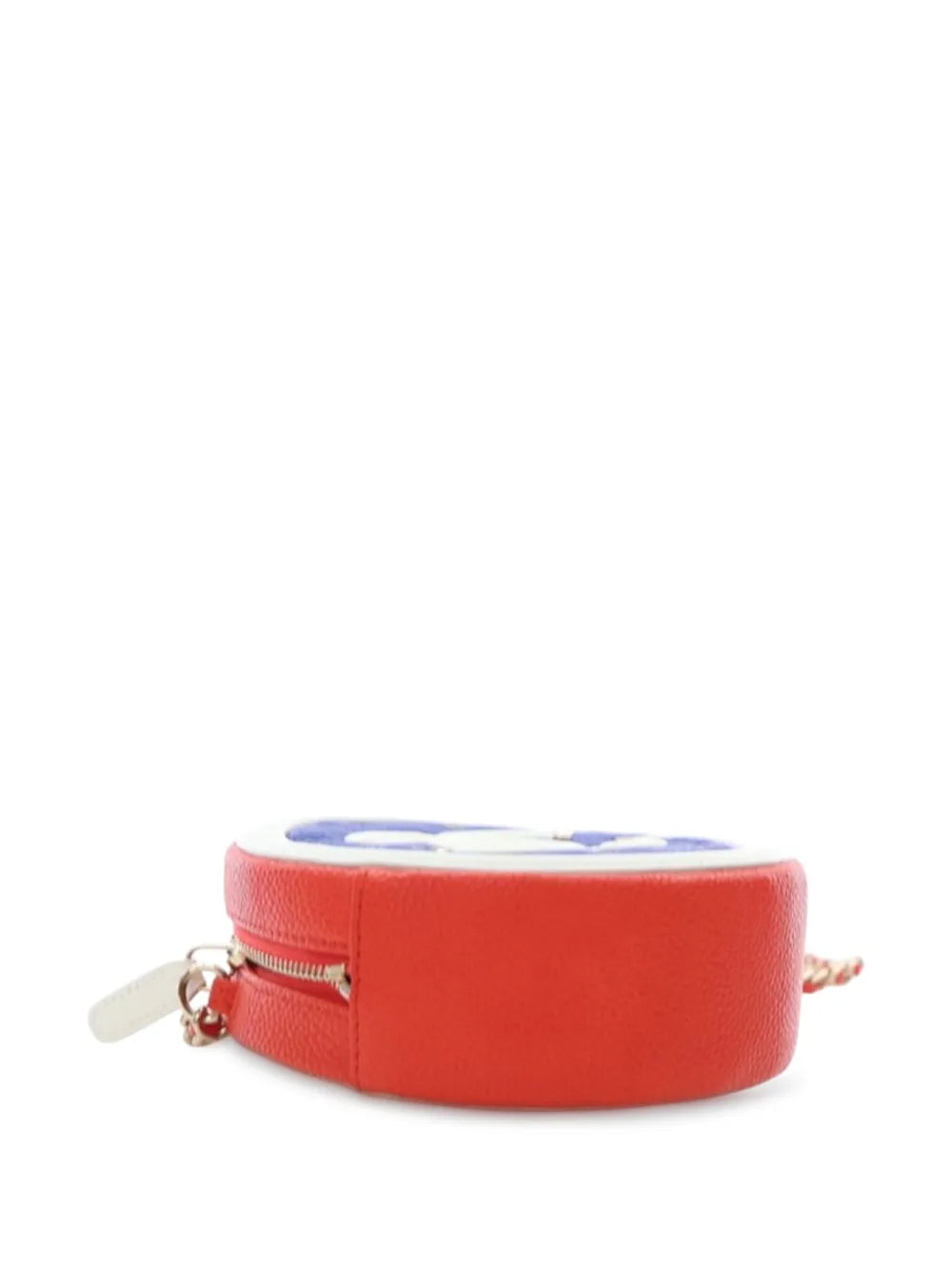 Pre-OwnedCHANEL Pre-Owned2019 Tricolor Caviar CC Filigree Round crossbody bag