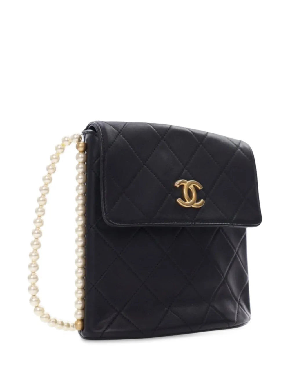 Pre-OwnedCHANEL Pre-Owned2021 Small Quilted Calfskin About Pearls Hobo crossbody bag