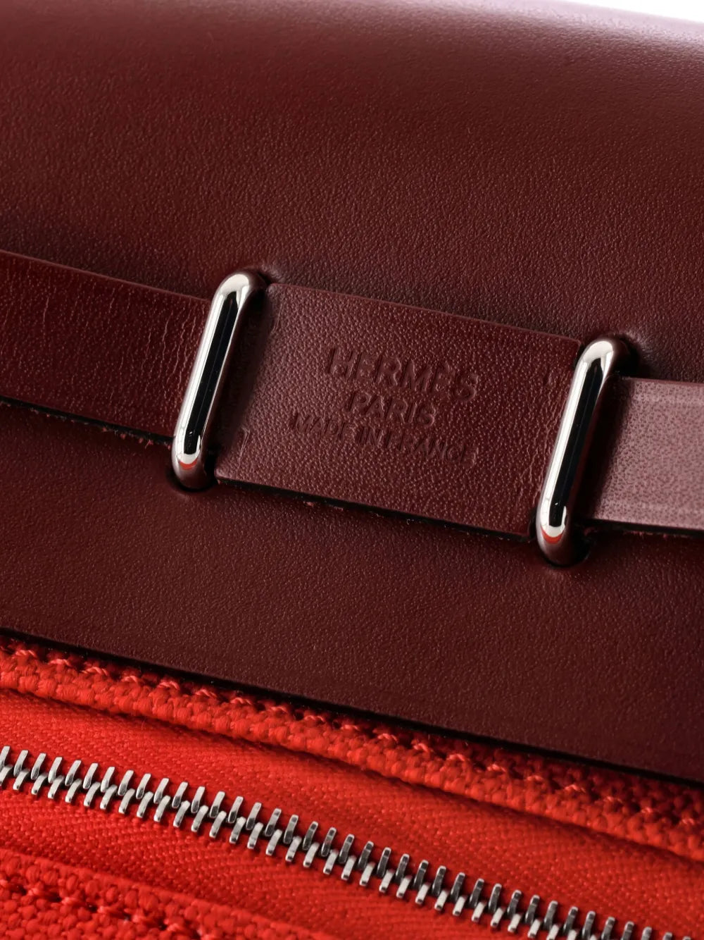 Pre-OwnedHermre-OwnedHerbag Zip Toile and Leather 20 shoulder bag