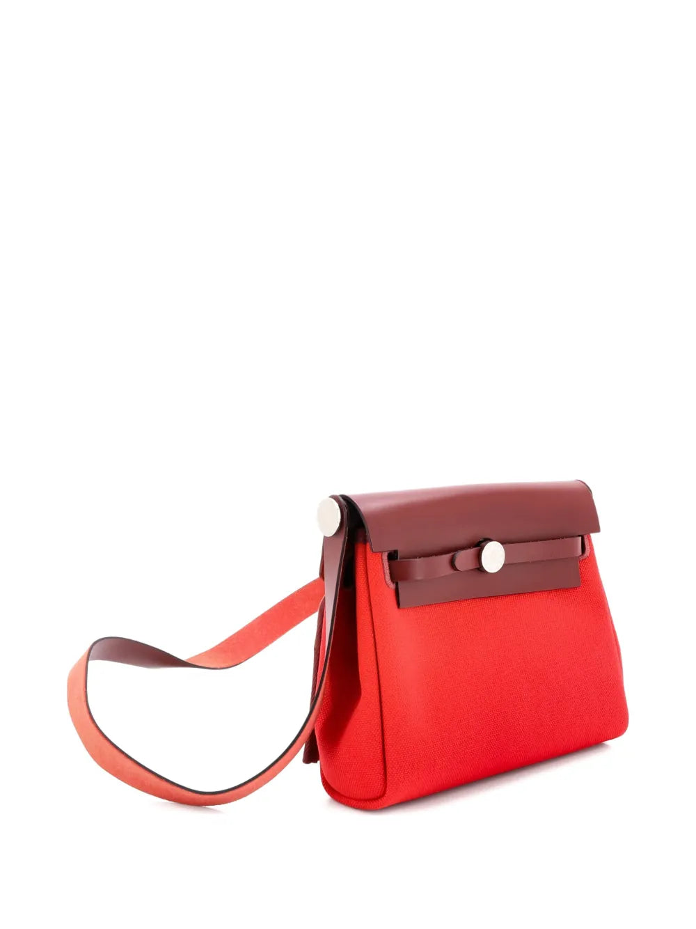 Pre-OwnedHermre-OwnedHerbag Zip Toile and Leather 20 shoulder bag