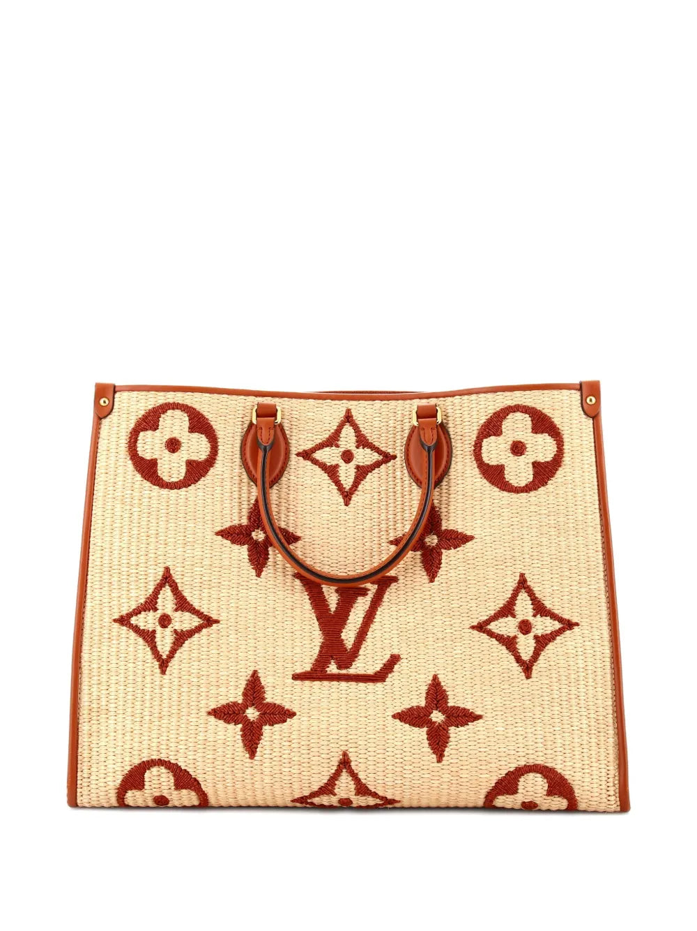 Pre-OwnedLouis Vuitton Pre-OwnedOnTheGo Tote Monogram Giant Raffia GM satchel