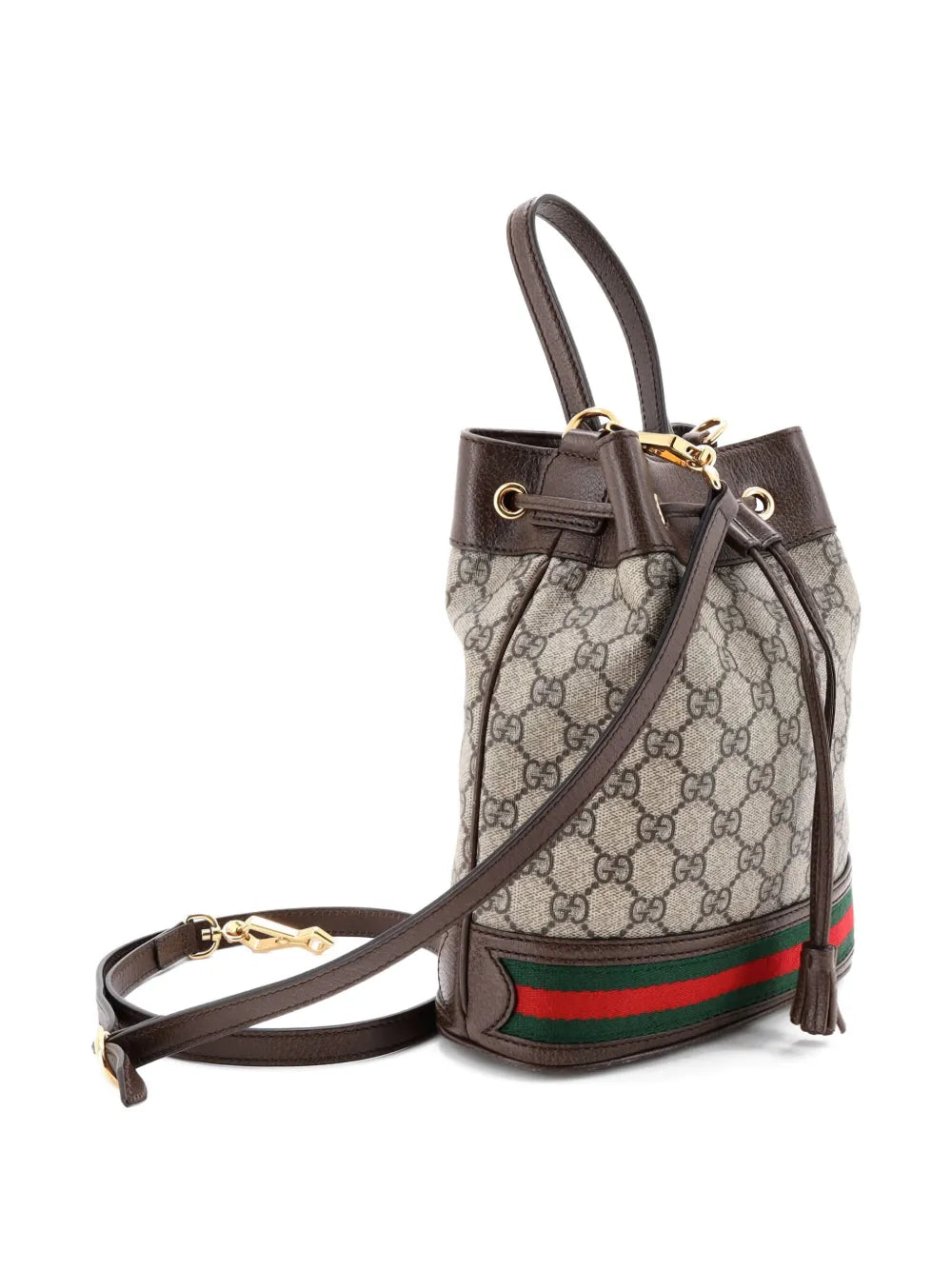 Pre-OwnedGucci Pre-OwnedOphidia GG Coated Canvas Small bucket bag