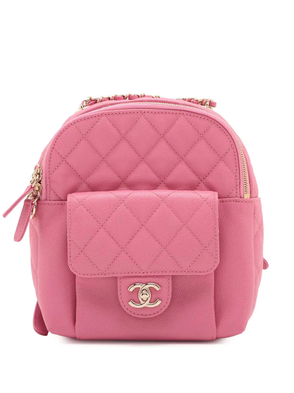 Pre-OwnedCHANEL Pre-Owned2019 Small Quilted Caviar CC Day backpack