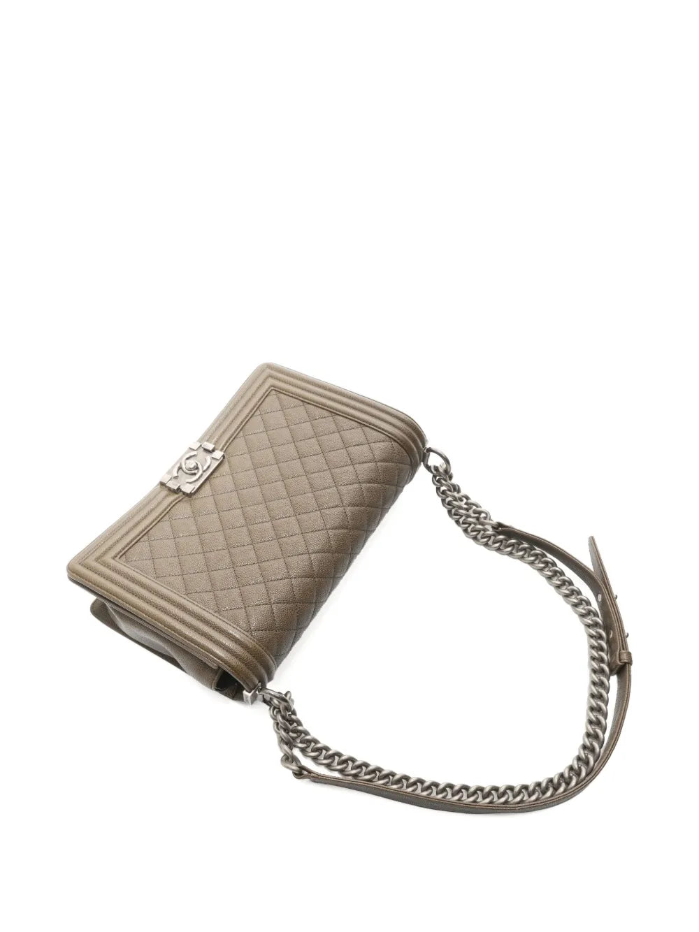 Pre-OwnedCHANEL Pre-Owned2016-2017 Medium Boy quilted chain shoulder bag