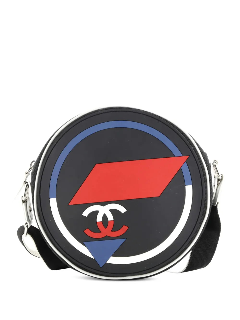 Pre-OwnedCHANEL Pre-OwnedAirlines Round Canvas and Rubber crossbody bag
