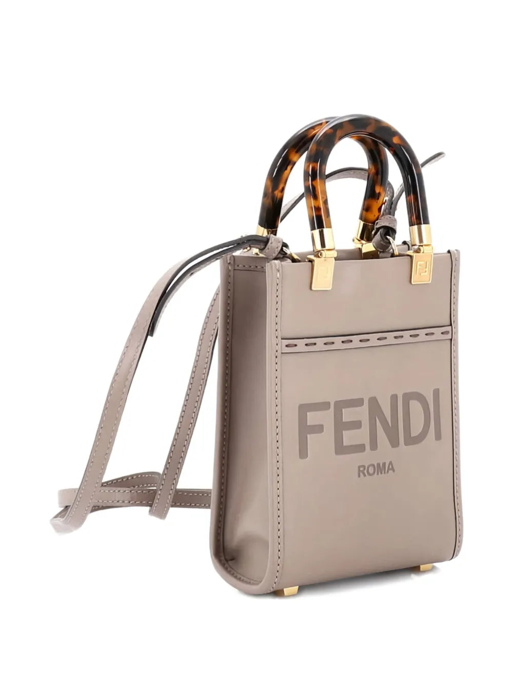 Pre-OwnedFendi Pre-OwnedSunshine Shopper Tote Leather Mini crossbody bag