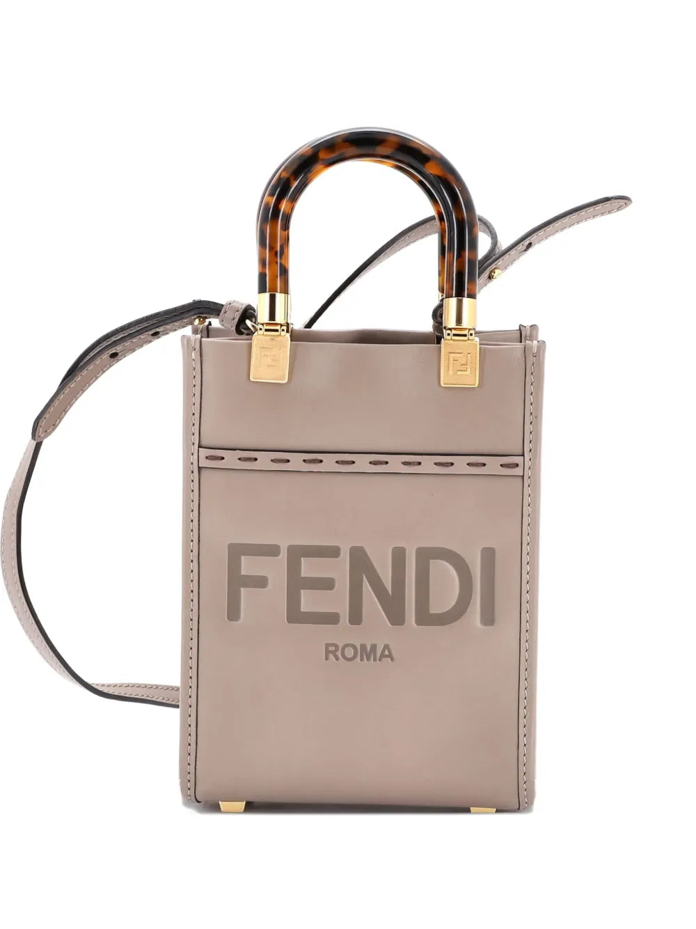 Pre-OwnedFendi Pre-OwnedSunshine Shopper Tote Leather Mini crossbody bag