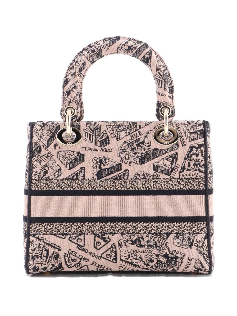 Pre-OwnedChristian Dior Pre-OwnedLady D-Lite Bag Embroidered Canvas Medium satchel