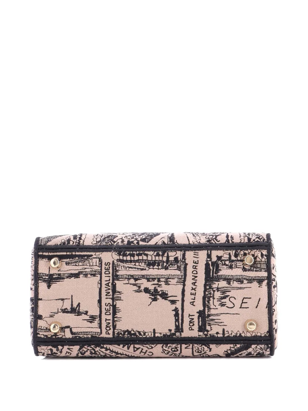 Pre-OwnedChristian Dior Pre-OwnedLady D-Lite Bag Embroidered Canvas Medium satchel