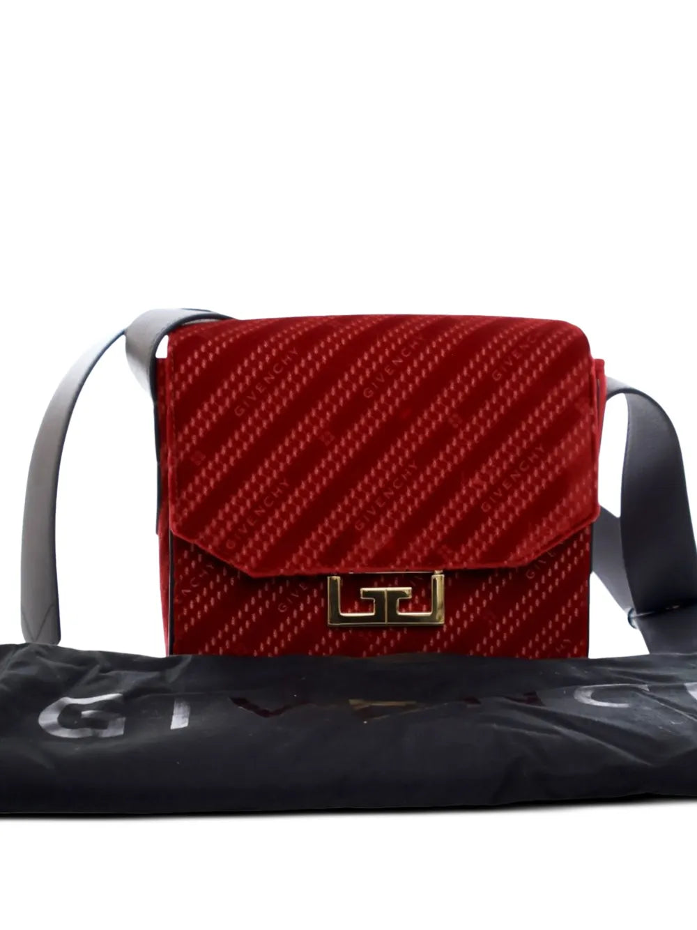 Pre-OwnedGivenchy Pre-Owned2000-2025 Mini Velvet Diagonal Eden Flap shoulder bag