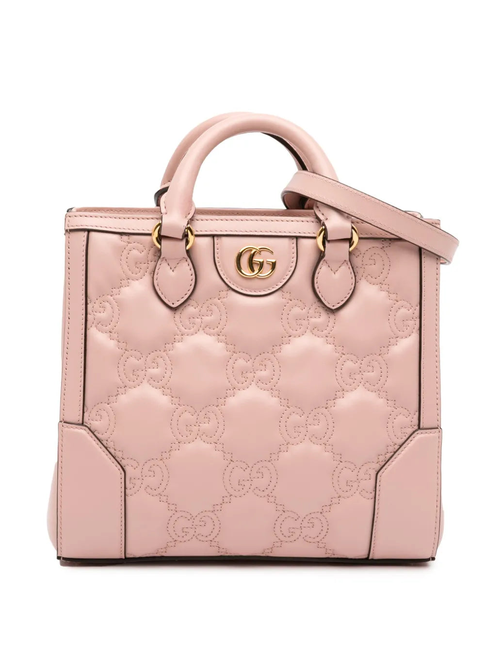 Pre-OwnedGucci Pre-Owned2016-2025 Mini GG Matelasse Leather Top Handle Bag satchel