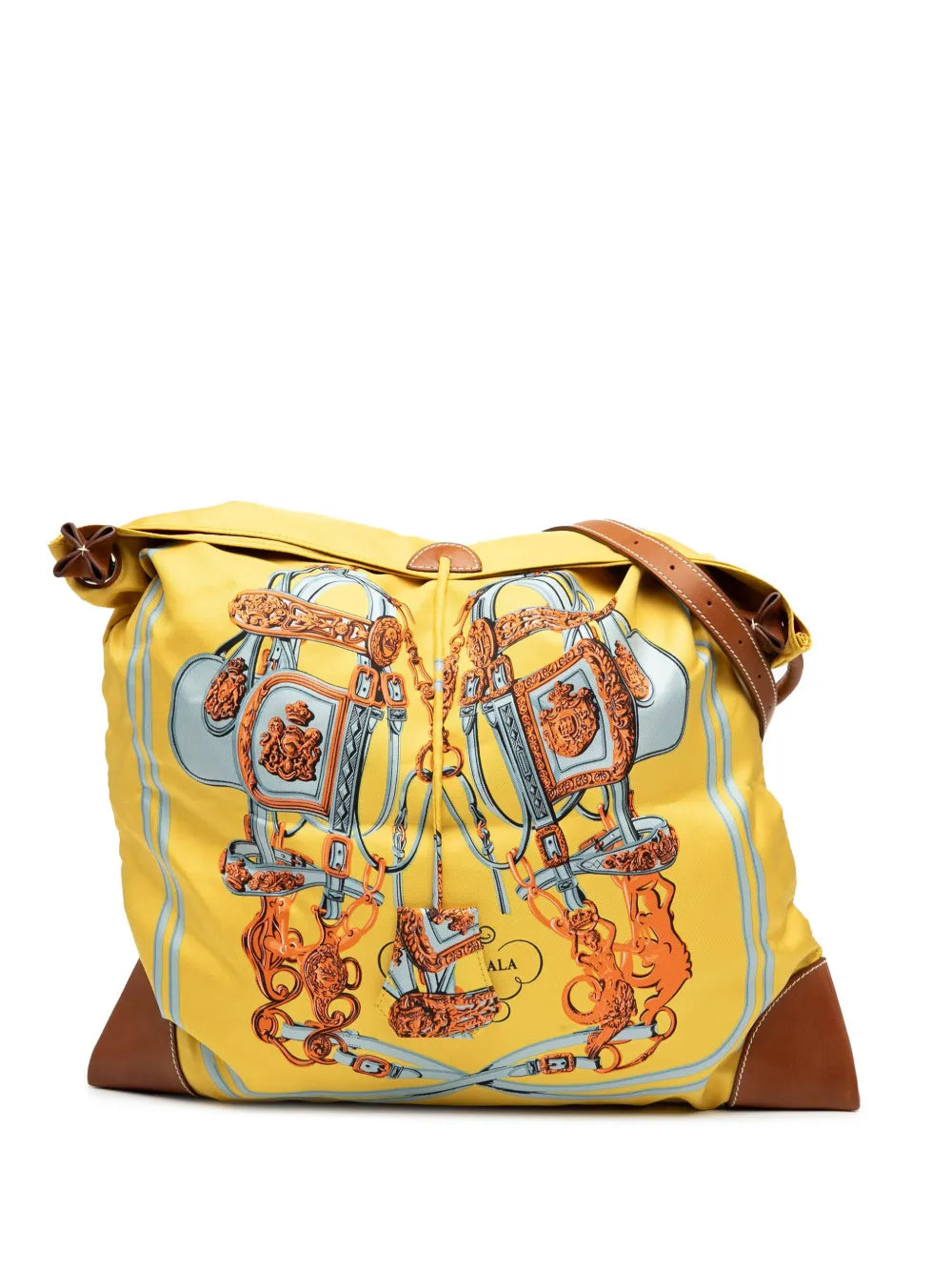 Pre-OwnedHerm??re-Owned2009 Silk and Barenia Brides de Gala Silky City 38 crossbody bag