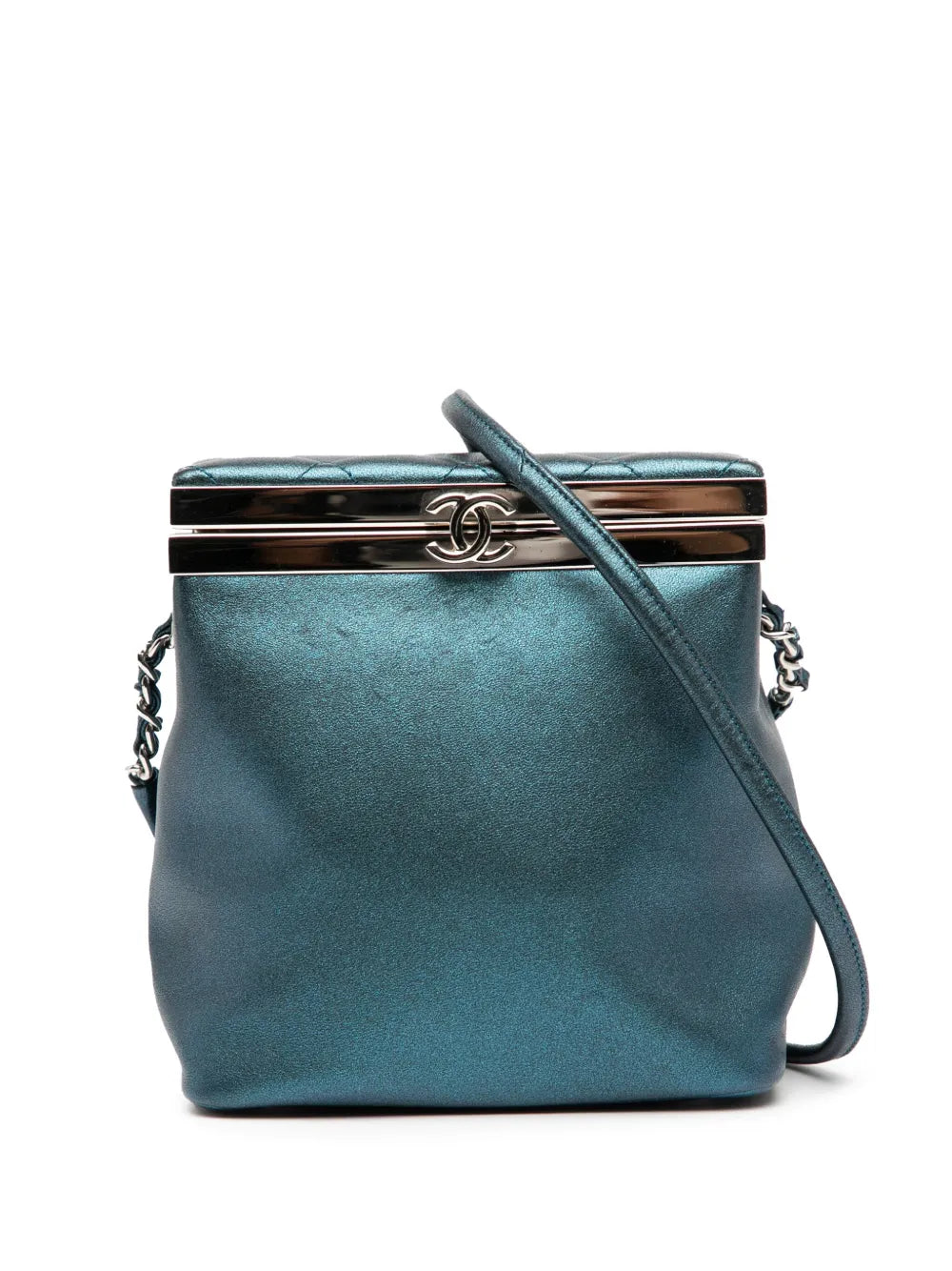 Pre-OwnedCHANEL Pre-Owned2016-2017 CC Metallic Calfskin vanity bag