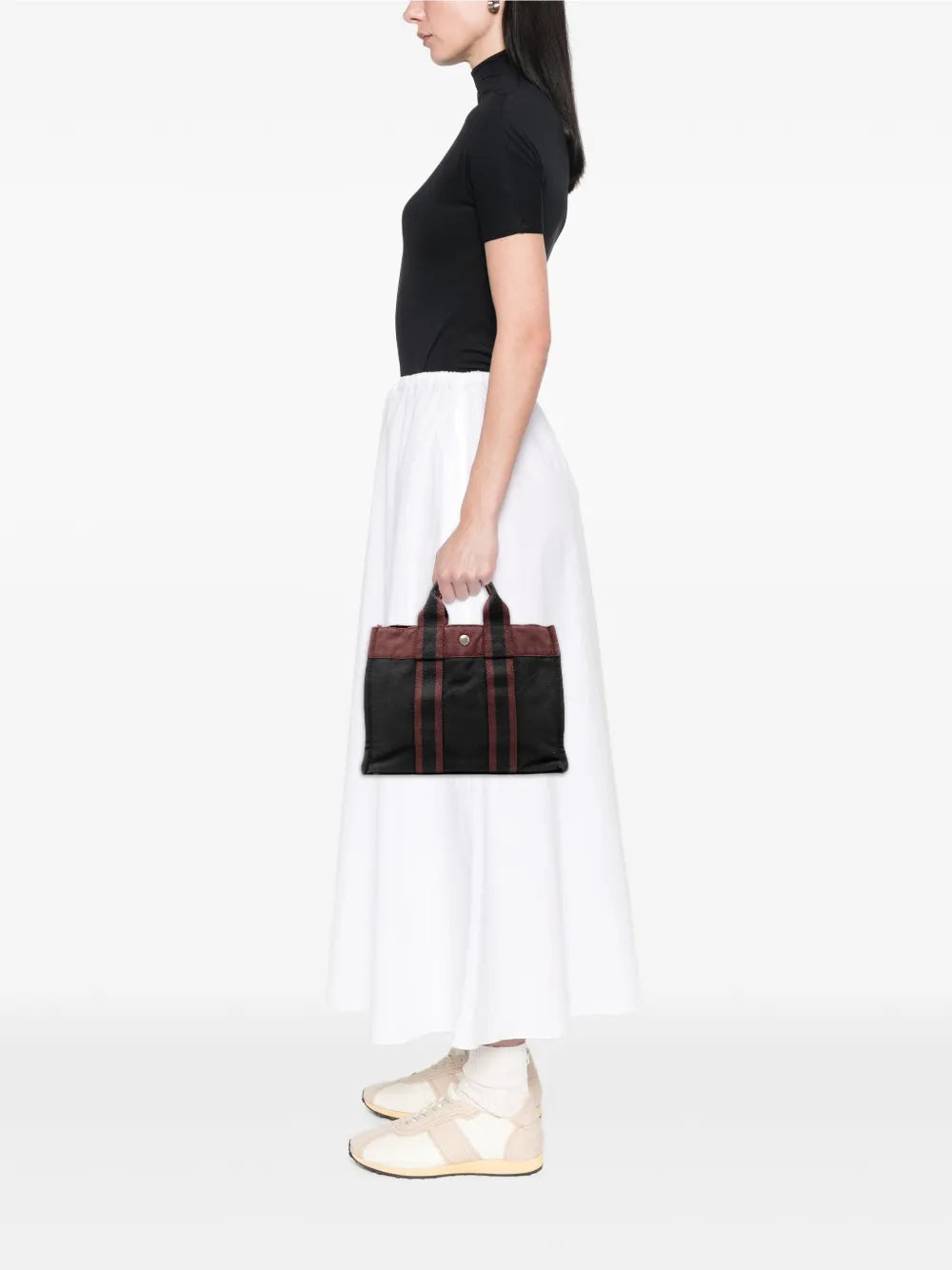 Pre-OwnedHerm??re-Owned20th Century Bicolor Canvas Fourre Tout PM tote bag