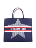 Pre-OwnedChristian Dior Pre-OwnedBook Embroidered Canvas Large tote bag