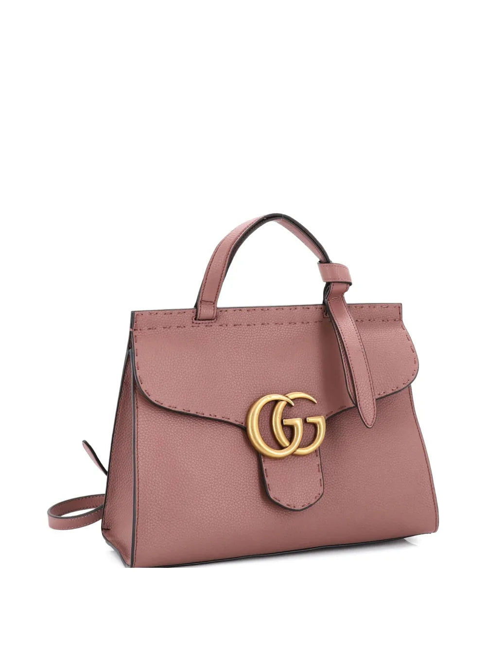 Pre-OwnedGucci Pre-OwnedGG Marmont Top Handle Bag Leather Small satchel