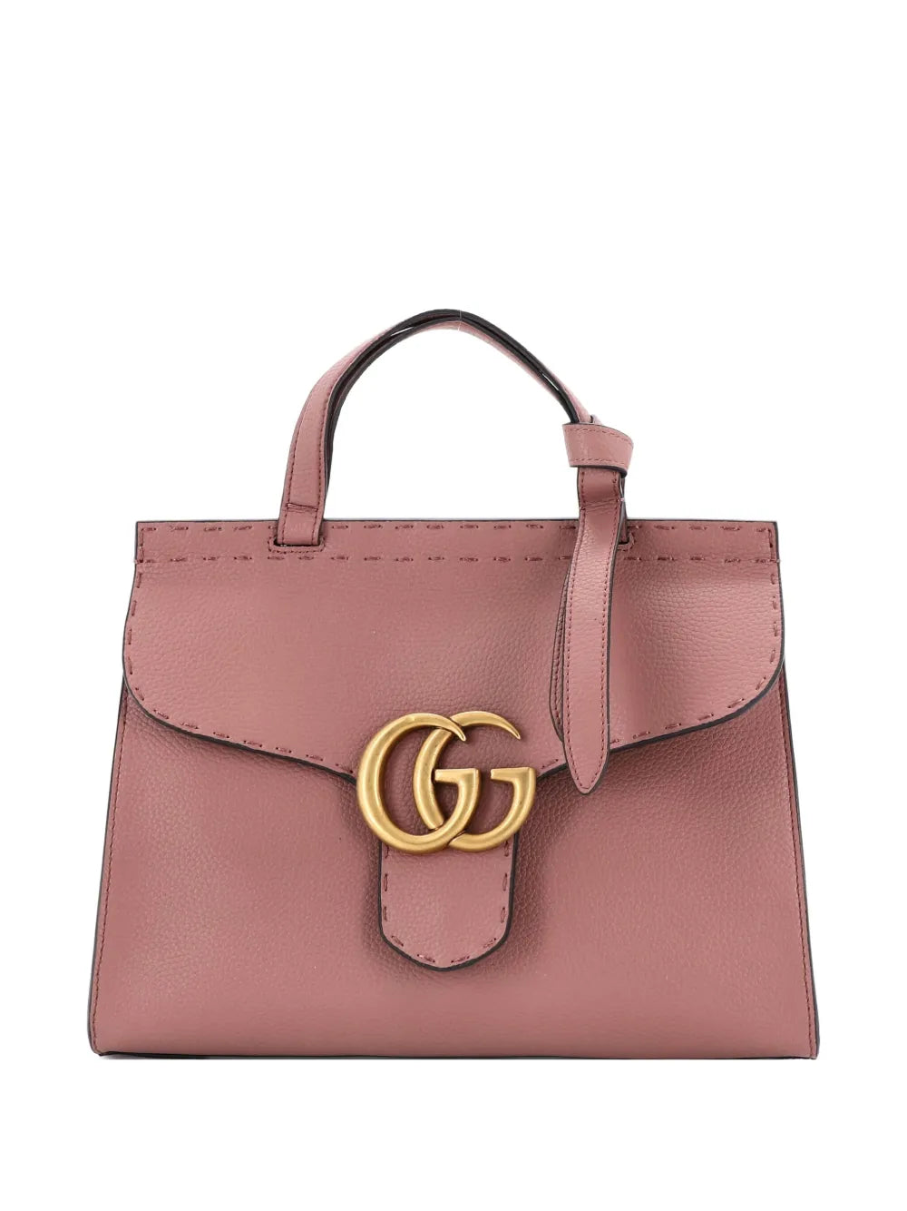Pre-OwnedGucci Pre-OwnedGG Marmont Top Handle Bag Leather Small satchel