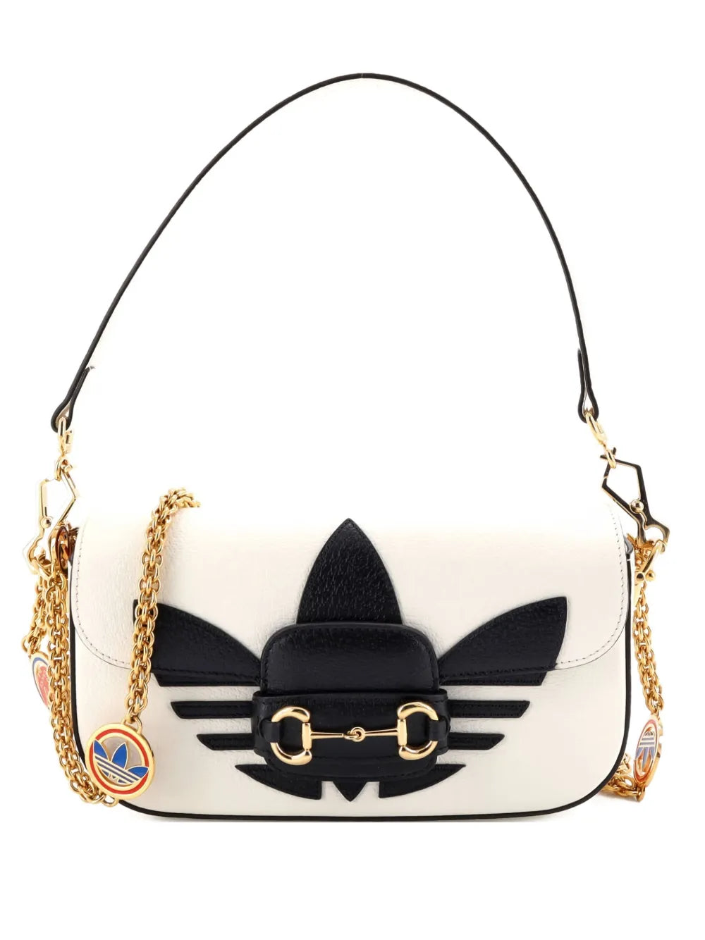 Pre-OwnedGucci Pre-Ownedx Adidas Horsebit 1955 Leather East West shoulder bag