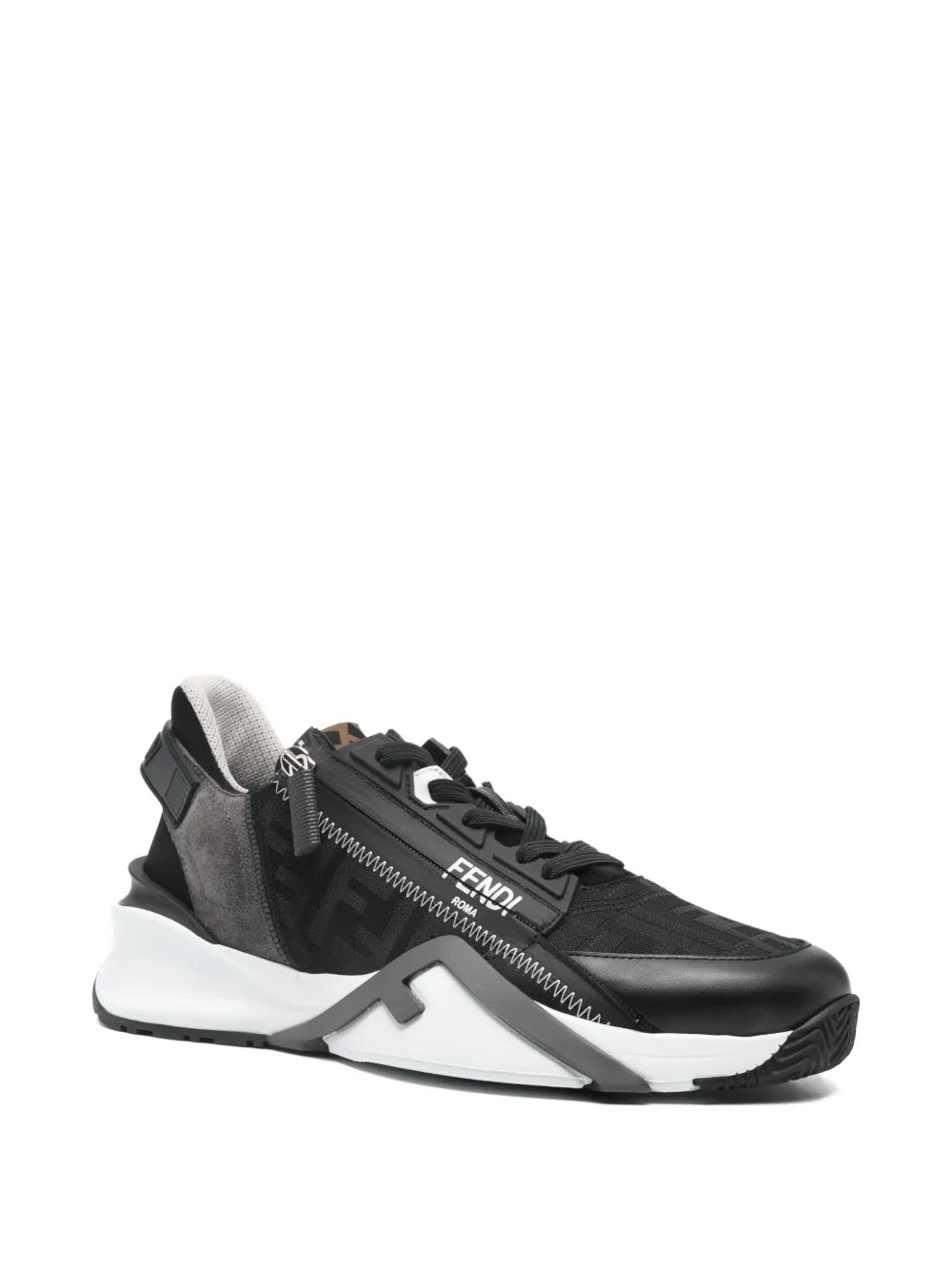 Fendi Lace-Up Logo Sneakers