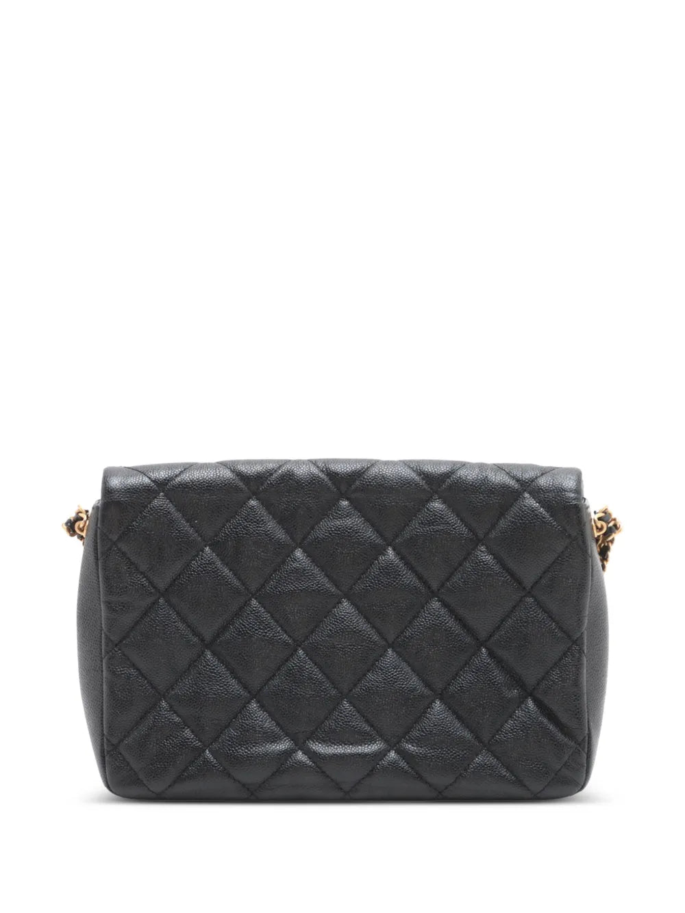 Pre-OwnedCHANEL Pre-Owned2021-2025 Small Quilted Caviar Chain Melody Flap crossbody bag