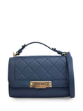 Pre-OwnedCHANEL Pre-Owned2016-2017 Small Quilted Grained Calfskin Label Click Flap satchel