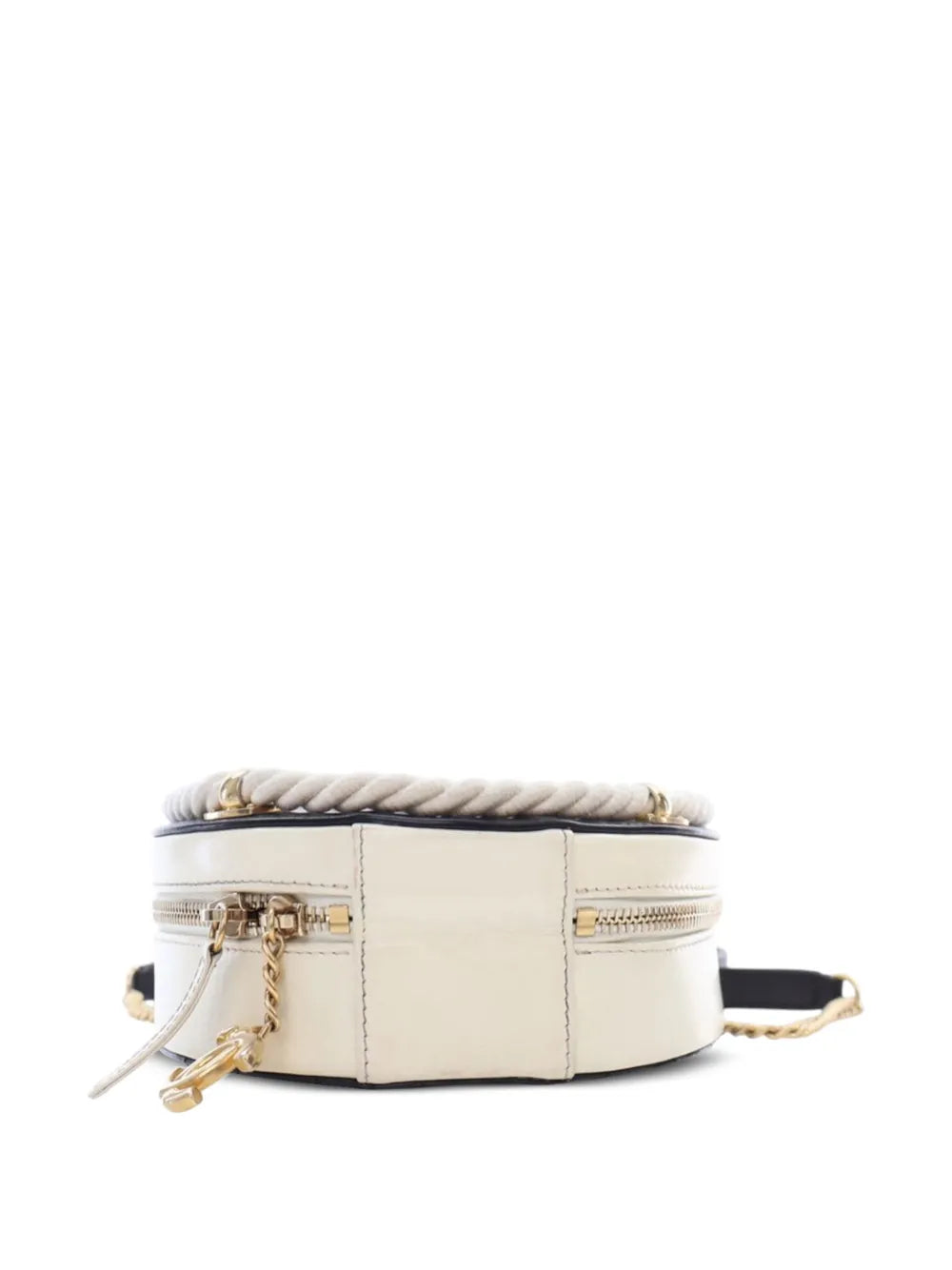 Pre-OwnedCHANEL Pre-Owned2019 Crumpled Calfskin En Vogue Round Bag satchel