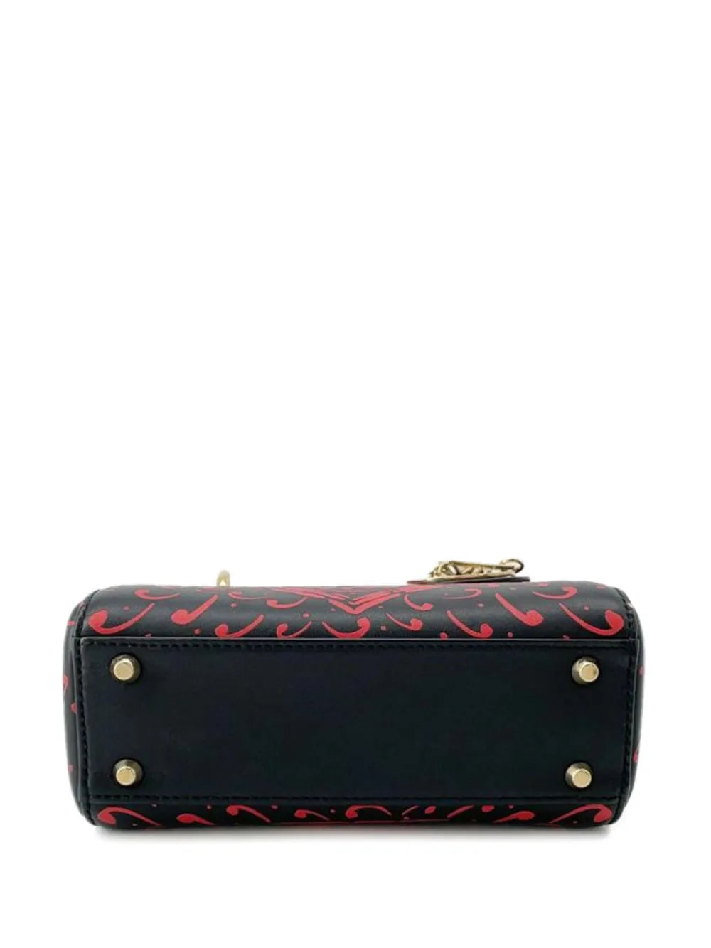 Pre-OwnedChristian Dior Pre-Owned2015-2025 Mini Smooth Calfskin Painted Heart Clover Lady Dior satchel