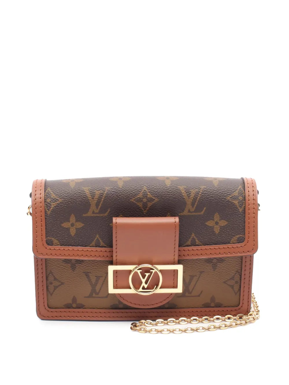 Pre-OwnedLouis Vuitton Pre-Owned2021-2025 Monogram Reverse Dauphine Wallet on Chain crossbody bag