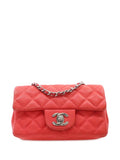 Pre-OwnedCHANEL Pre-Owned2012-2013 Extra Mini Rectangular Classic Caviar Single Flap crossbody bag