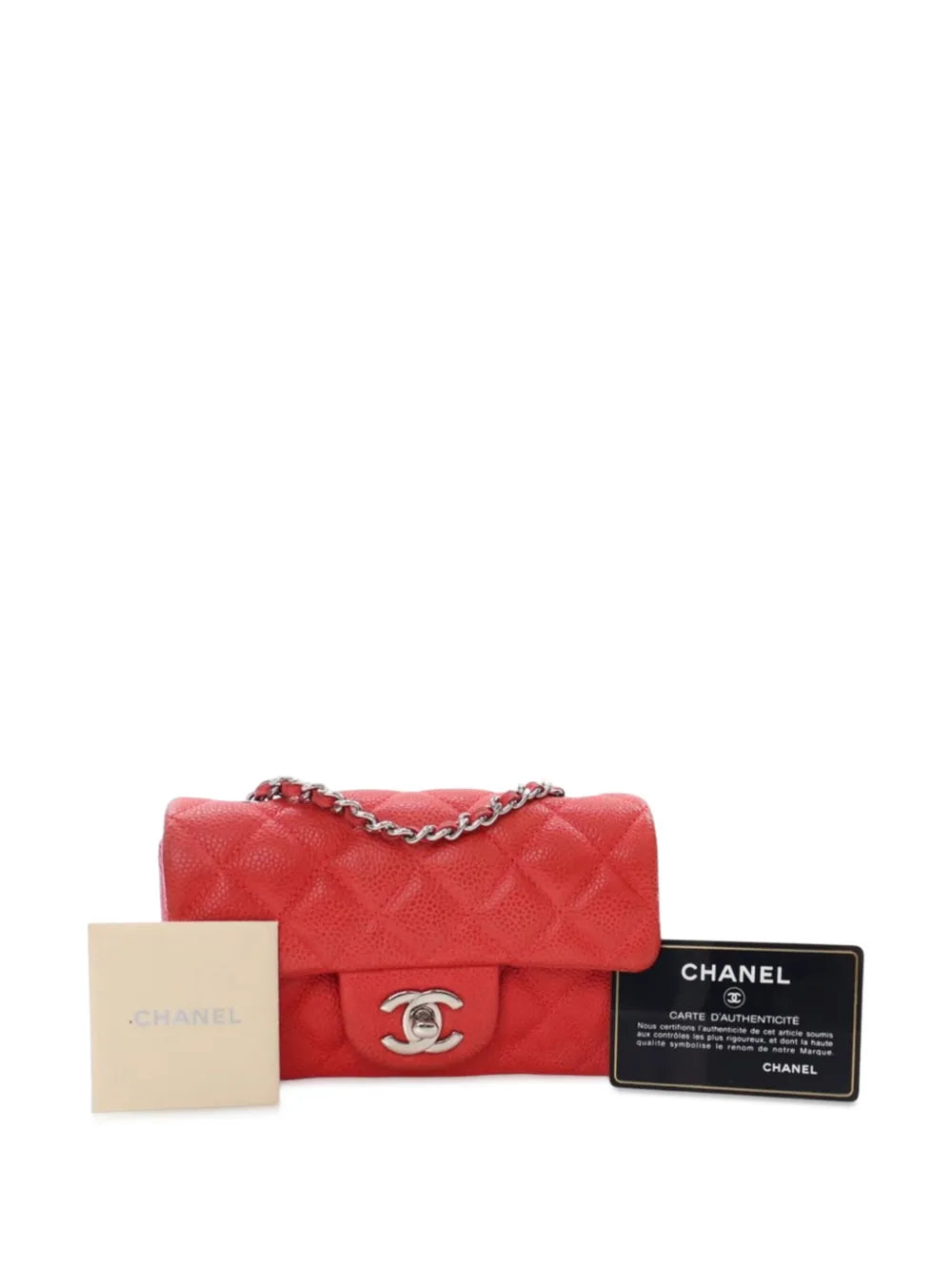 Pre-OwnedCHANEL Pre-Owned2012-2013 Extra Mini Rectangular Classic Caviar Single Flap crossbody bag