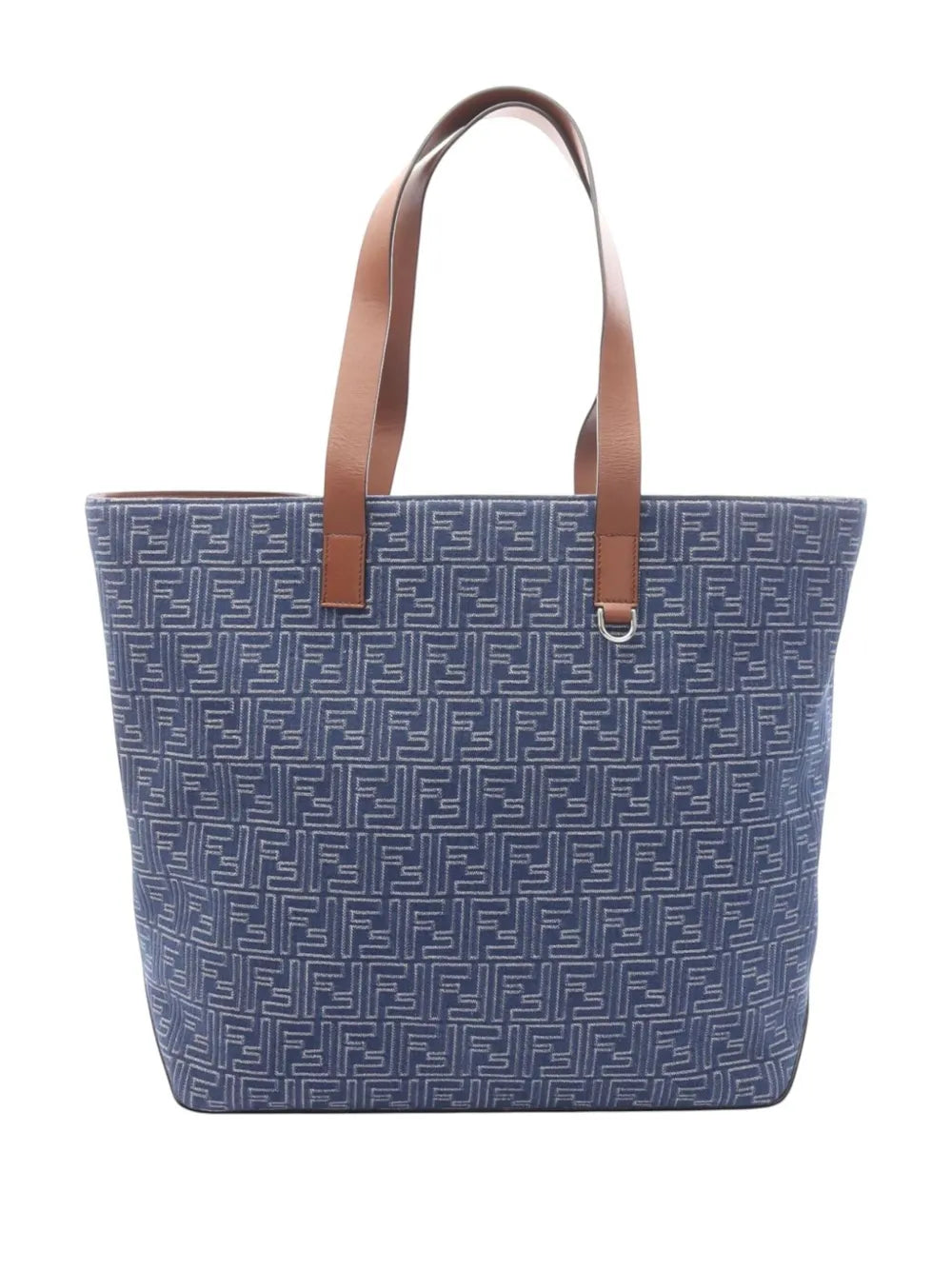 Pre-OwnedFendi Pre-Owned2000-2010 Medium Jacquard FF Shopping Bag tote bag