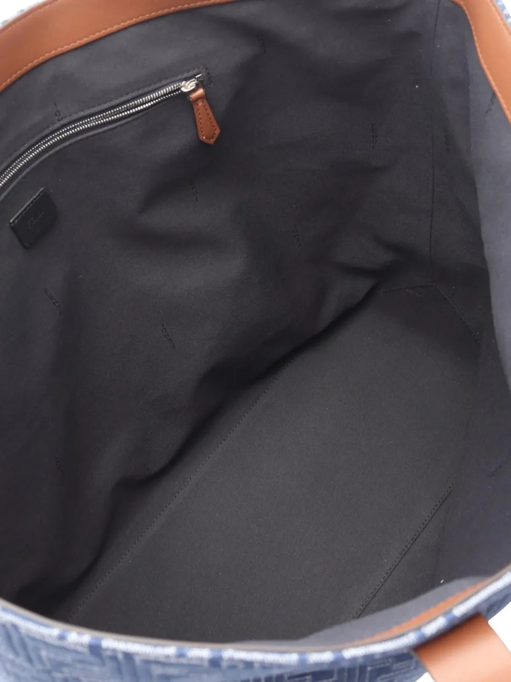 Pre-OwnedFendi Pre-Owned2000-2010 Medium Jacquard FF Shopping Bag tote bag