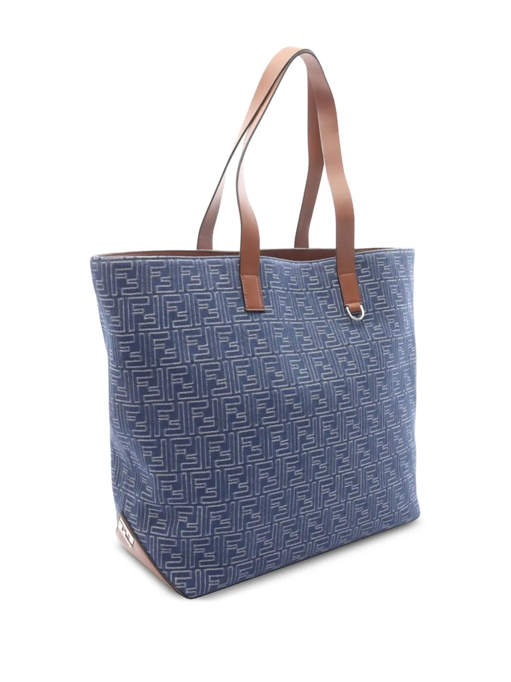Pre-OwnedFendi Pre-Owned2000-2010 Medium Jacquard FF Shopping Bag tote bag