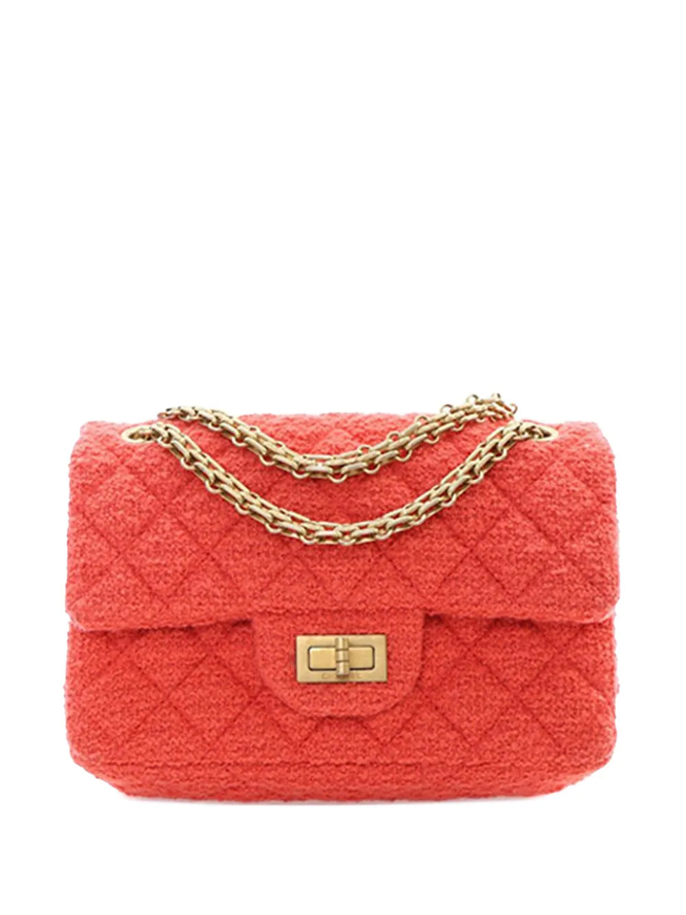 Pre-OwnedCHANEL Pre-Owned2020 Mini Reissue 2.55 Tweed Single Flap 224 crossbody bag