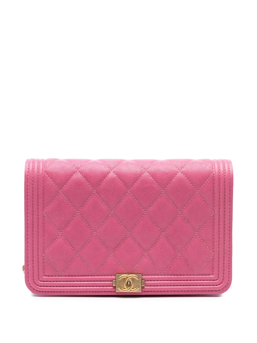 Pre-OwnedCHANEL Pre-Owned2018-2019 Small Quilted Caviar Boy Flap crossbody bag