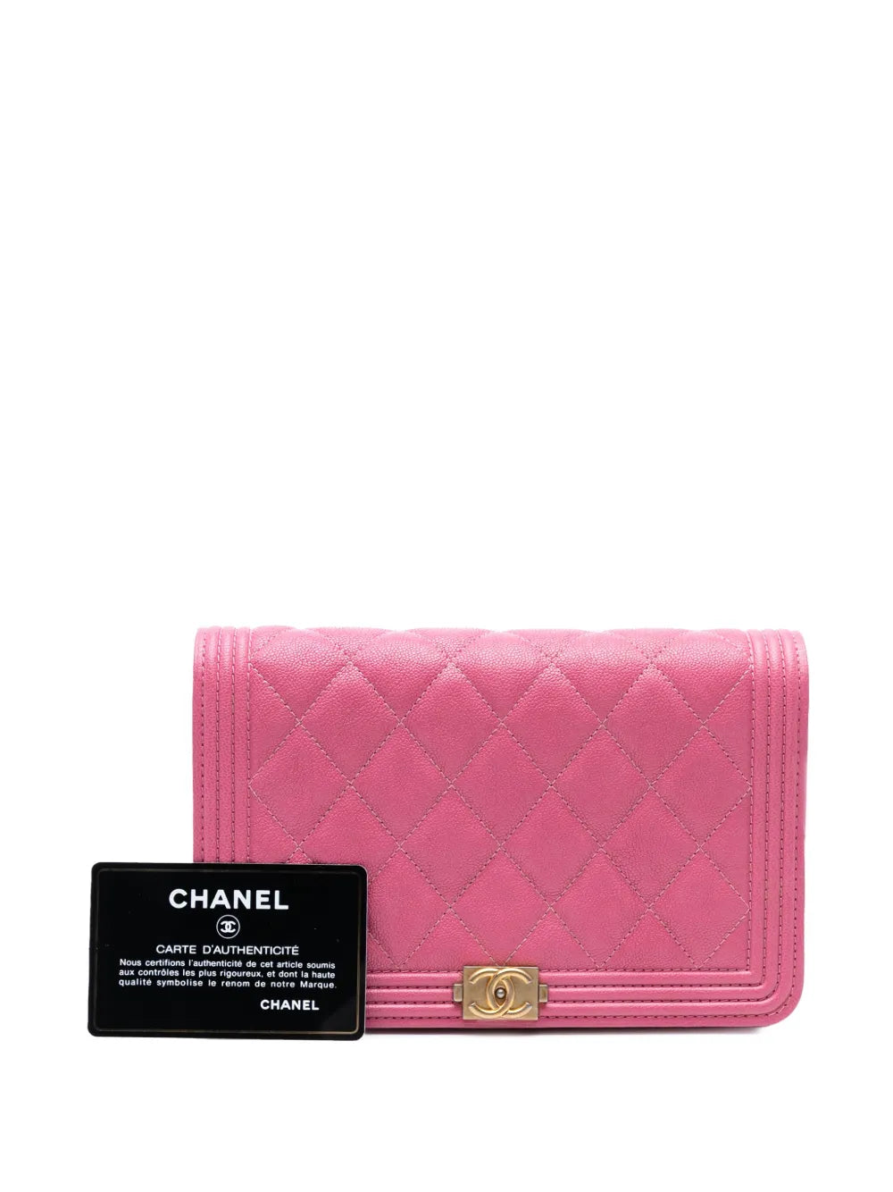 Pre-OwnedCHANEL Pre-Owned2018-2019 Small Quilted Caviar Boy Flap crossbody bag