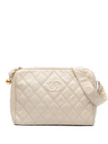 Pre-OwnedCHANEL Pre-Owned1994-1996 CC Quilted Caviar crossbody bag