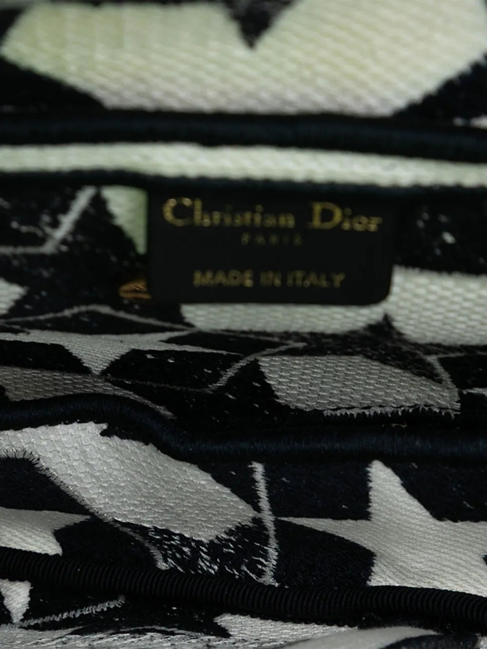 Pre-OwnedChristian Dior Pre-Owned2021 Embroidered Canvas Stars Saddle Bag shoulder bag