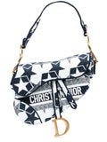 Pre-OwnedChristian Dior Pre-Owned2021 Embroidered Canvas Stars Saddle Bag shoulder bag